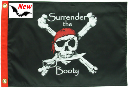 Surrender the Booty 12"x18" Flag